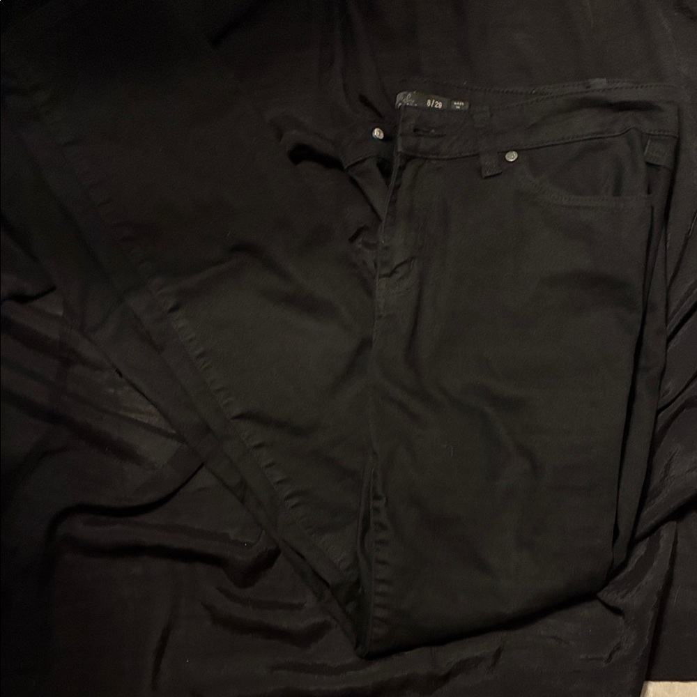 Prana black women’s straight leg jeans.